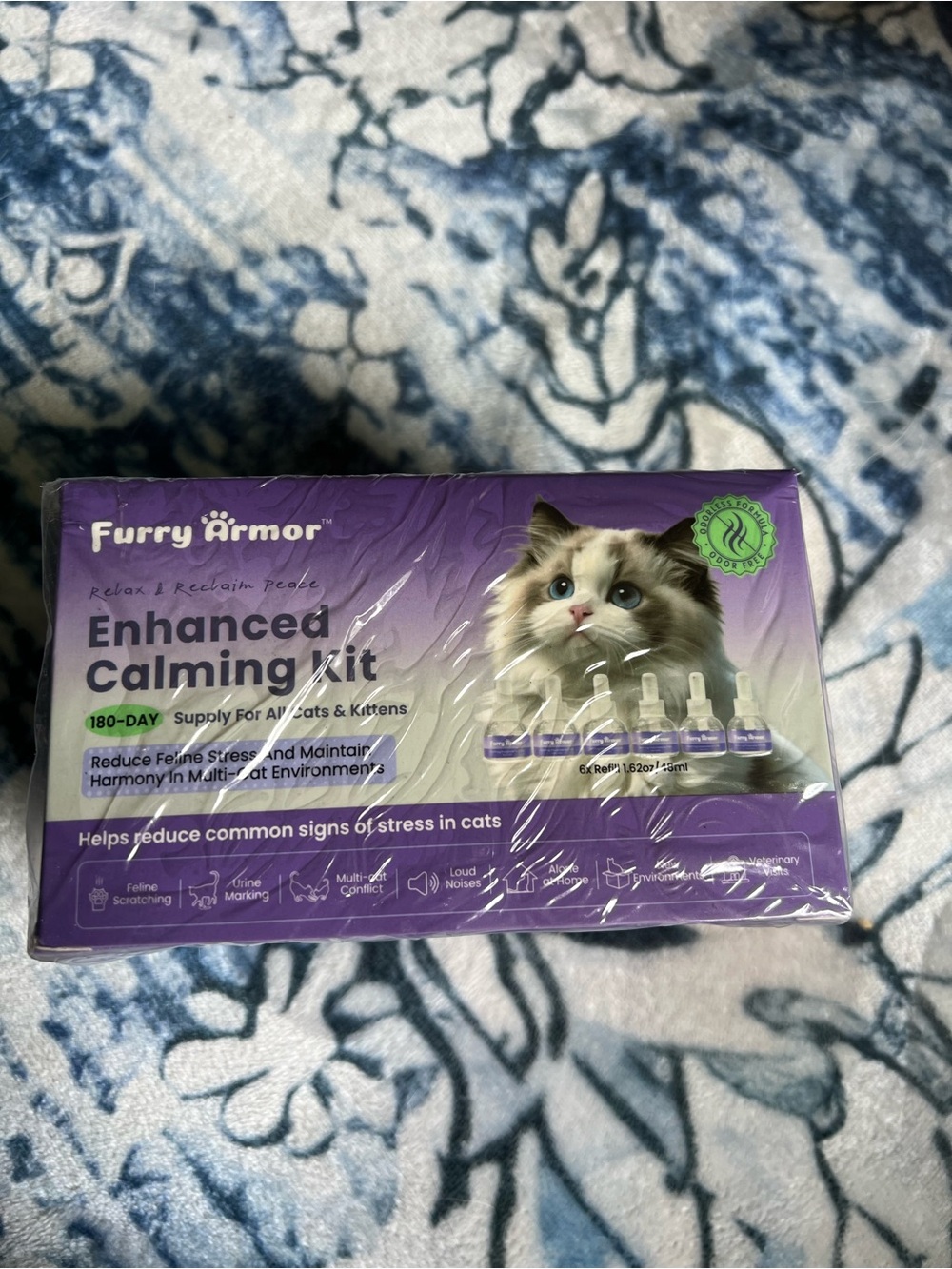 Furry Armor Enhanced Calming Kit for Cats - 6 refills